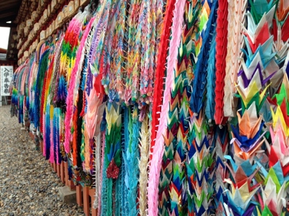 Origami cranes
